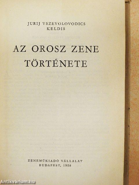 Az orosz zene története