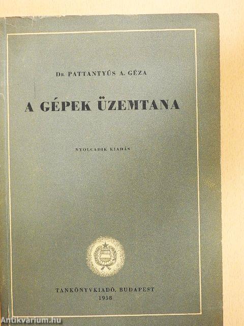 A gépek üzemtana
