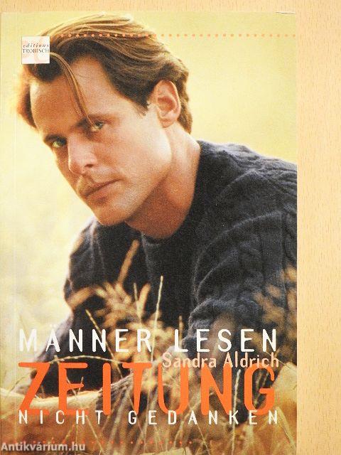 Männer lesen Zeitung, nicht Gedanken