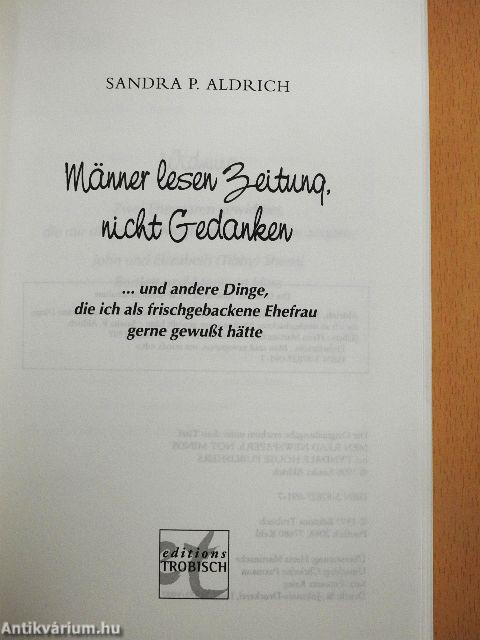 Männer lesen Zeitung, nicht Gedanken