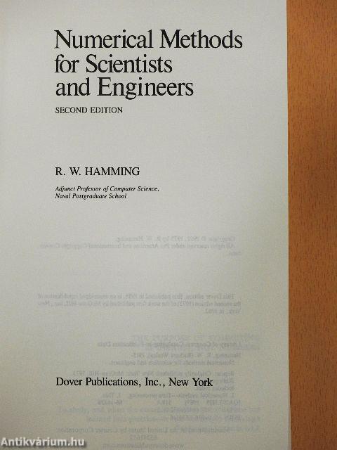 Numerical Methods for Scientists and Engineers