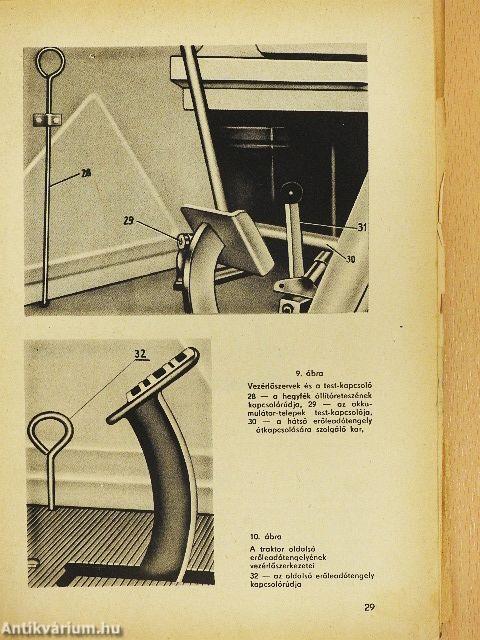 MTZ-50, MTZ-50L, MTZ-52, MTZ-52L típusú traktorok kezelési és karbantartási utasítása (rossz állapotú)