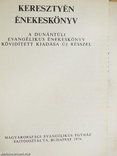 Keresztyén énekeskönyv
