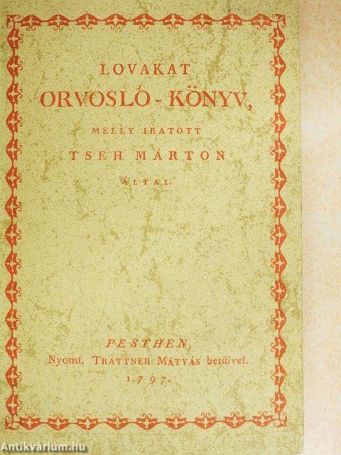 Lovakat orvosló-könyv