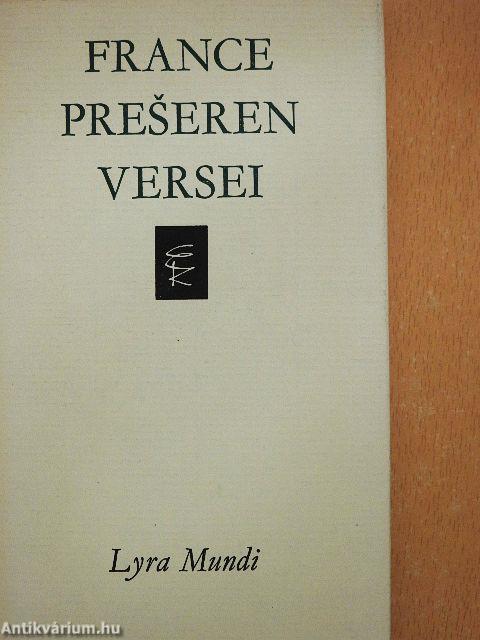 France Preseren versei