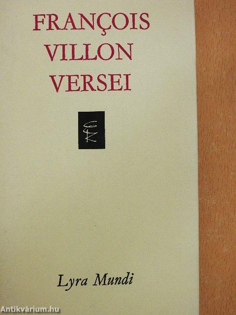 Francois Villon versei