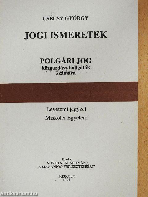 Jogi ismeretek