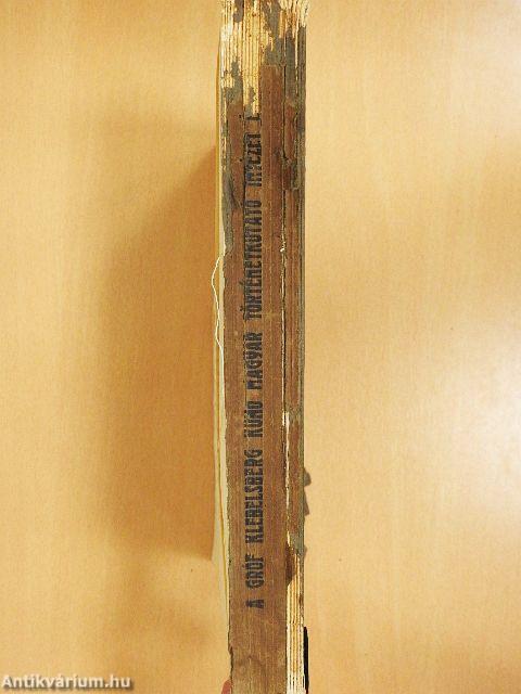 A Gróf Klebelsberg Kuno Magyar Történetkutató Intézet Évkönyve 1933. (rossz állapotú)