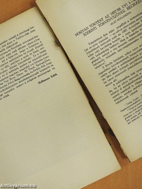 A Gróf Klebelsberg Kuno Magyar Történetkutató Intézet Évkönyve 1933. (rossz állapotú)