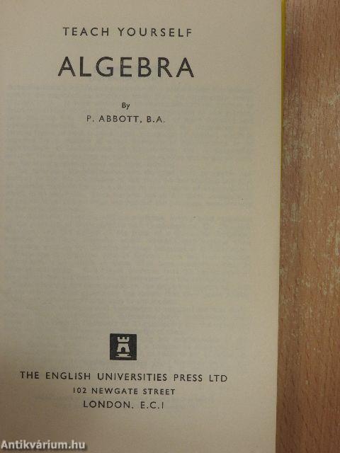 Teach Yourself Algebra