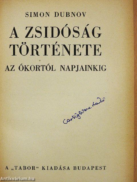A zsidóság története