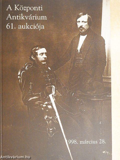 A Központi Antikvárium 61. aukciója