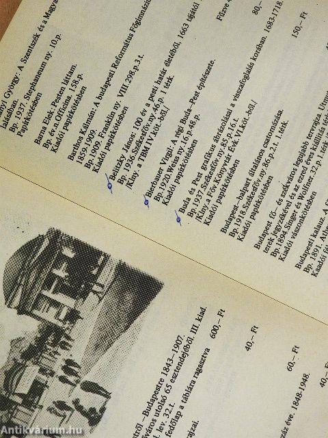 Az Állami Könyvterjesztő Vállalat Antikváriumának jegyzéke 1984.