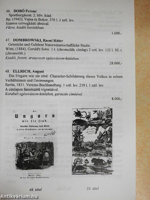 A Honterus Antikvárium XXXV. árverése