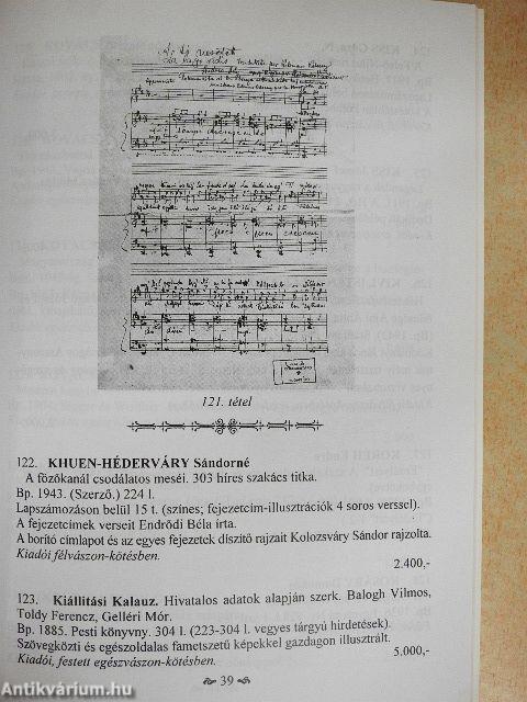 A Honterus Antikvárium XXXV. árverése