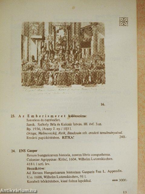 A Tóth Antikvárium könyvárverése