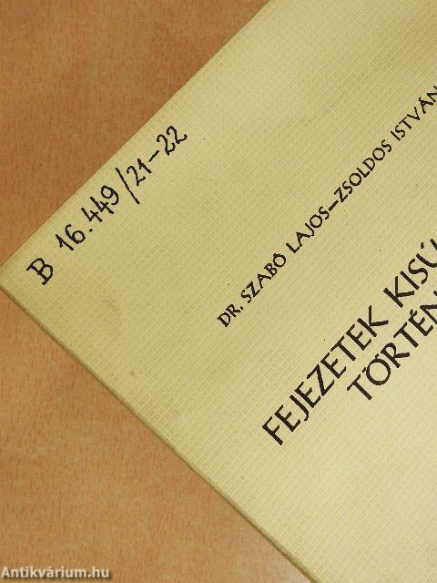 Fejezetek Kisújszállás történetéből