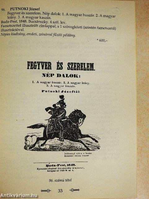 A Honterus Antikvárium XI. árverése