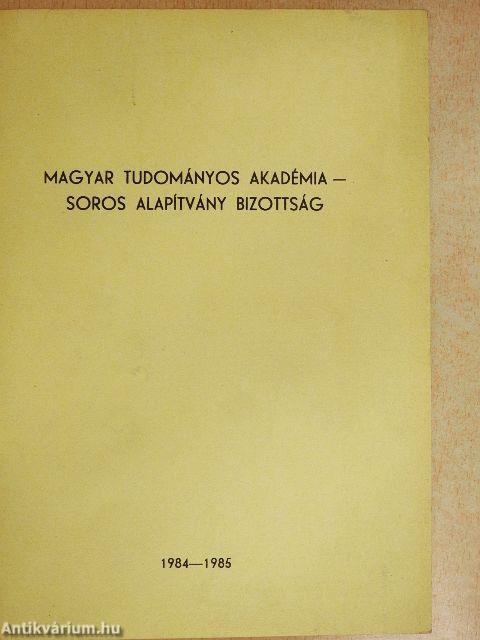 Magyar Tudományos Akadémia - Soros Alapítvány Bizottság