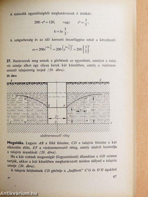 Differenciálegyenletek felállítása és megoldása