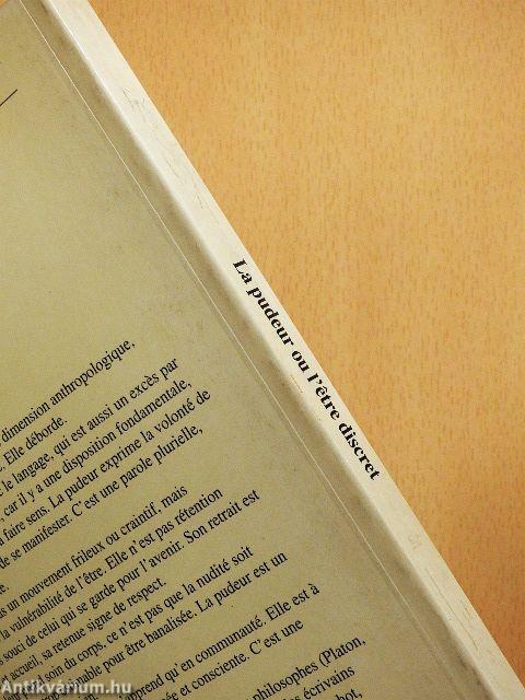 La pudeur ou l'etre discret