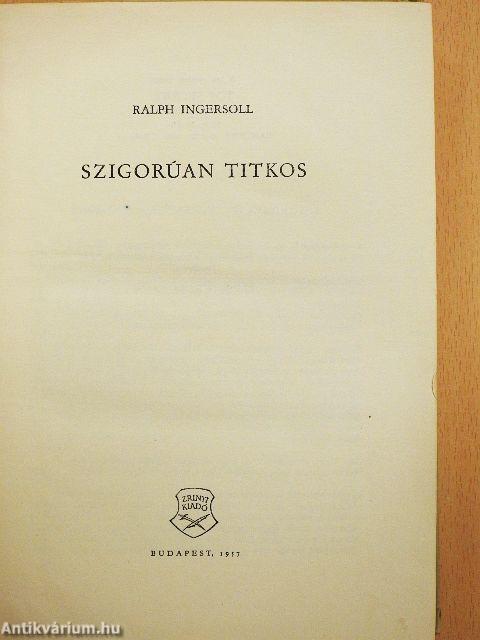 Szigorúan titkos