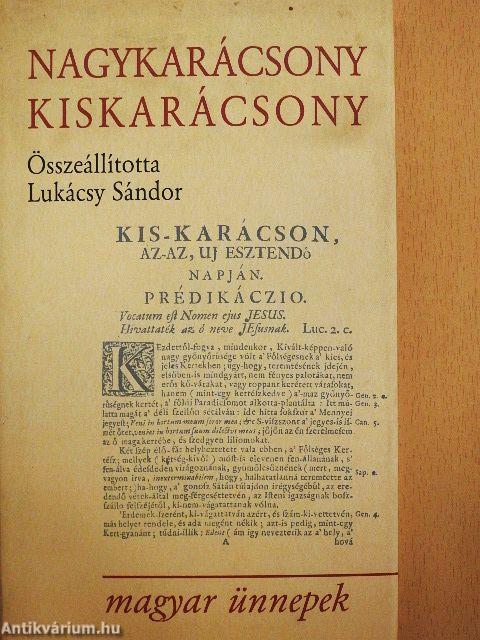 Nagykarácsony, kiskarácsony