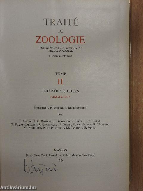 Traité de Zoologie II.