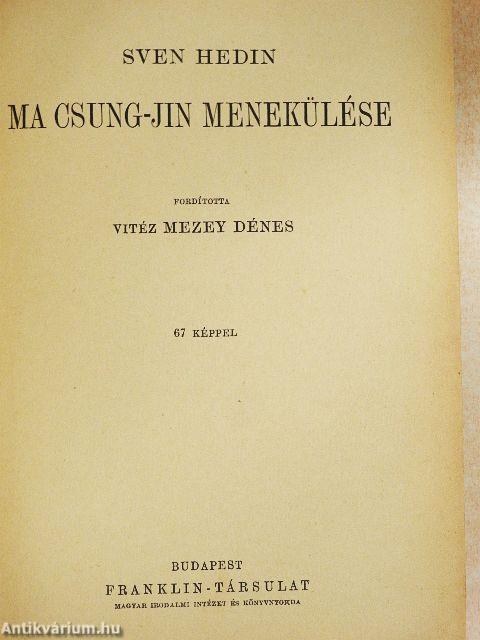 Ma Csung-jin menekülése