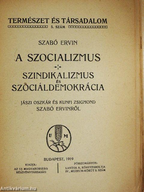 A szocializmus/Szindikalizmus és szociáldemokrácia