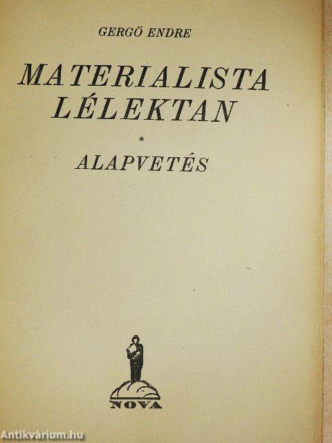 Materialista Lélektan