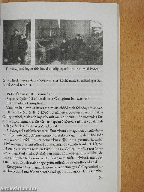 A háború sújtotta Eötvös Collegium