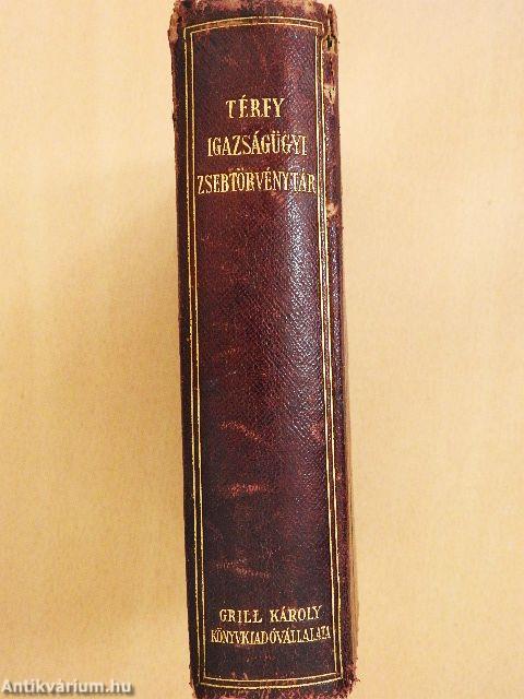 Igazságügyi zsebtörvénytár (rossz állapotú)