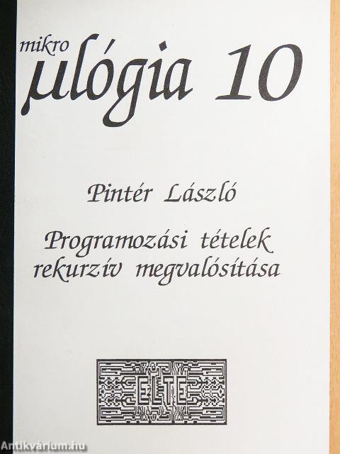 Programozási tételek rekurzív megvalósítása