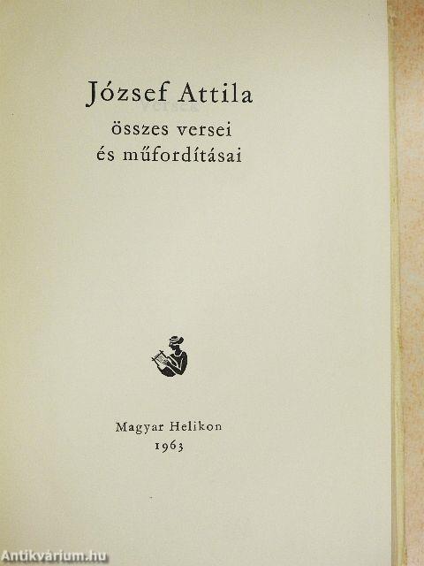 József Attila összes versei és műfordításai