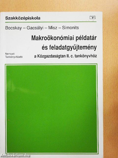 Makroökonómiai példatár és feladatgyűjtemény