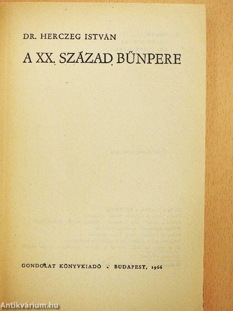 A XX. század bűnpere