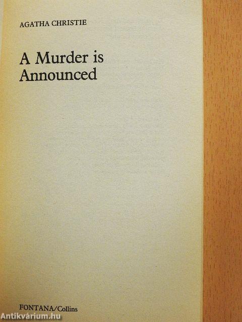 A Murder is Announced