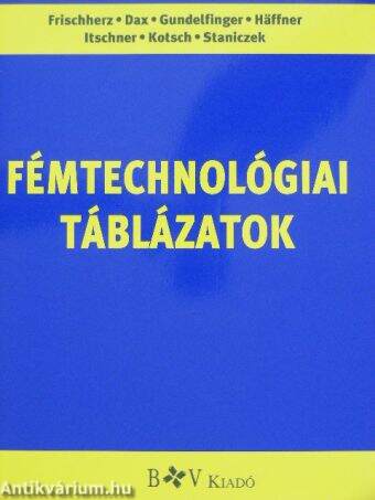 Fémtechnológiai táblázatok