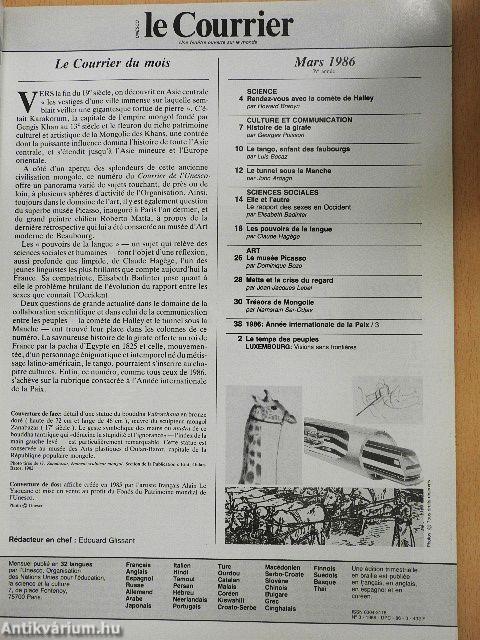 Le Courrier Mars 1986