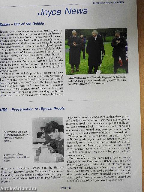 James Joyce Bloomsday Magazine 2000
