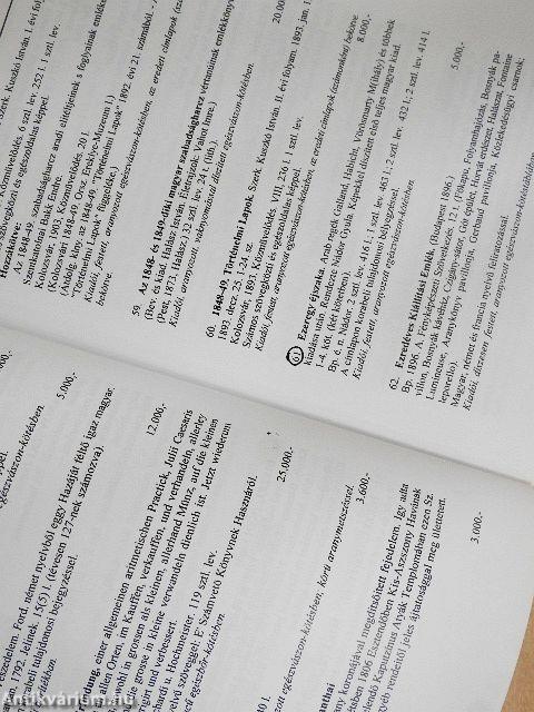 A Honterus Antikvárium XL. árverése