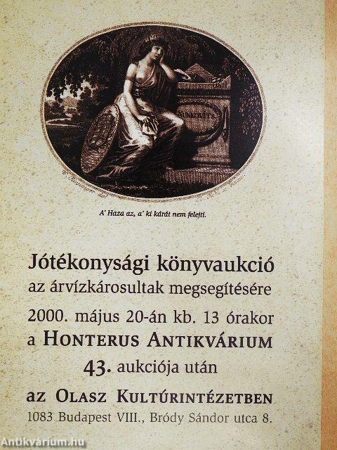 Jótékonysági könyvaukció az árvízkárosultak megsegítésére