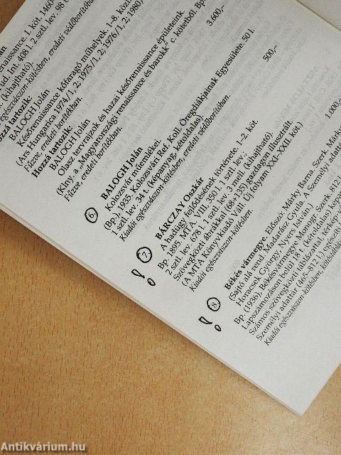 A Honterus Antikvárium XVI. árverése