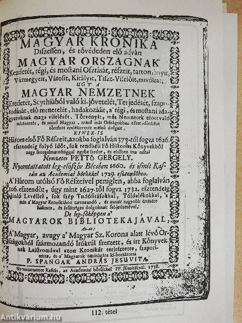 Antikvár könyvek árverése