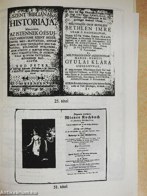 Antikvár könyvek árverése