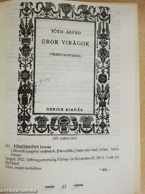 A Honterus Antikvárium XVII. árverése