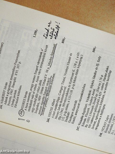 Antikvár könyvek árverése, a 225-ik tételtől gyermek és ifjúsági irodalom