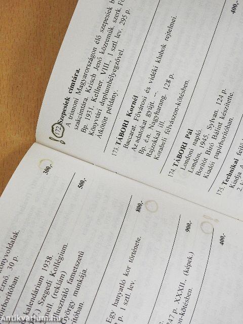 Ex Libris Antikvárium 21. aukciója