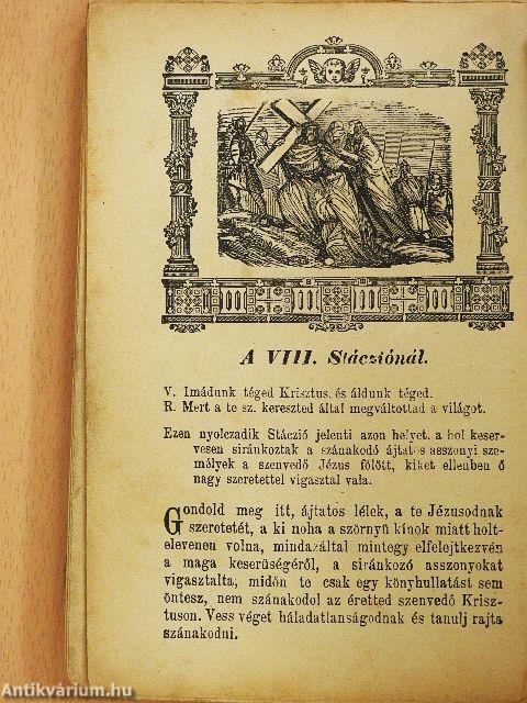Hétfájdalmu Bold. Szüz Mária nyomait követőknek mennybevezető közép aranykoronája (rossz állapotú)